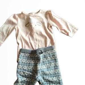 Janie and jack infant girl set